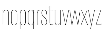 Resolve Sans UltralightCn Font LOWERCASE