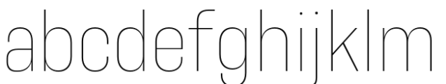 Resolve Sans UltralightNrw Font LOWERCASE