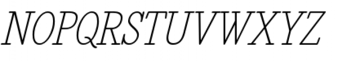 Revelation BTN Condensed Oblique Font UPPERCASE