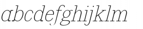 Revelation BTN Light Oblique Font LOWERCASE