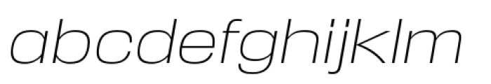 Reversal Extra Light Italic Font LOWERCASE