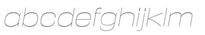 Reversal Ultra Light Italic Font LOWERCASE