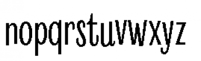 Revla Sans Regular Font LOWERCASE