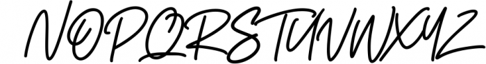 Restfaws Signature Script Font 1 Font UPPERCASE