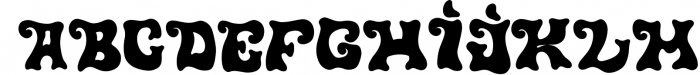 Retrowave Psychedelic Display Font Font UPPERCASE