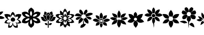 ReFlowers of South St Font UPPERCASE