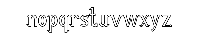 ReSHAWN Demo Outline Font LOWERCASE