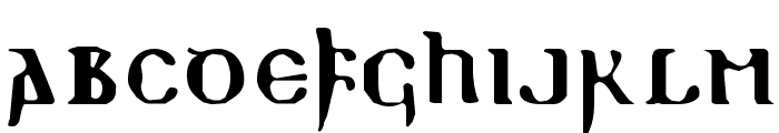 ReadableGothic Font LOWERCASE