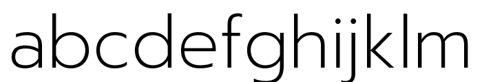 Readiness ExtraLight Font LOWERCASE