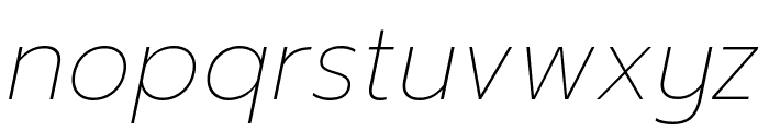 Readiness Thin Italic Font LOWERCASE