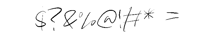 Reading Notes Font OTHER CHARS