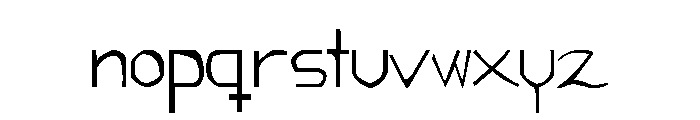 Reading point Font LOWERCASE