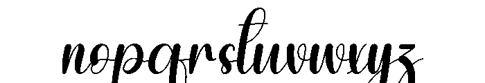 Reading2 Font LOWERCASE