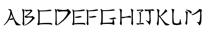 Real Chinese Font UPPERCASE