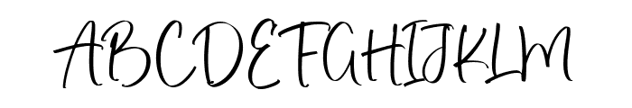 Realistic Feather Font UPPERCASE