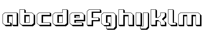 Realpolitik 3D Font LOWERCASE