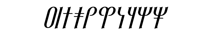 Reanaarian Italic Font OTHER CHARS