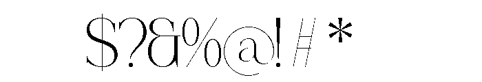 Reaons Font OTHER CHARS