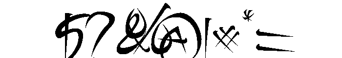 RebelSlasher Font OTHER CHARS