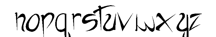 RebelSlasher Font LOWERCASE