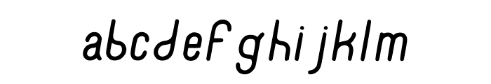 RecinosScript Italic Regular Font LOWERCASE