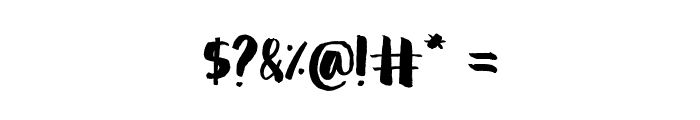 Reckless Brush Font OTHER CHARS
