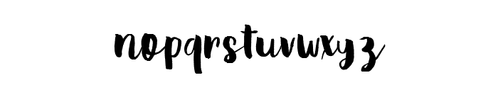 Reckless Brush Font LOWERCASE