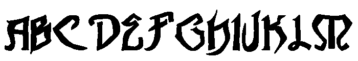 Reconquista Sensual Font UPPERCASE