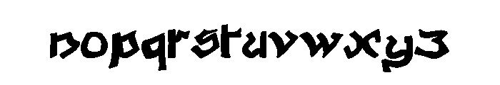 Reconquista Sensual Font LOWERCASE