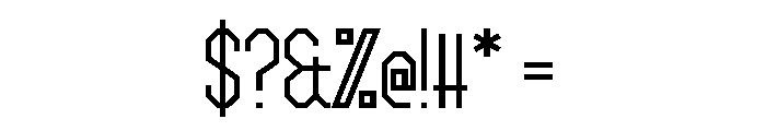 Record Blink Font OTHER CHARS