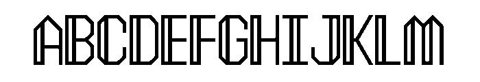 Record Blink Font UPPERCASE