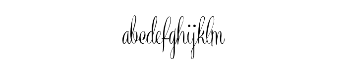 Recorda Script Personal Use Only Font LOWERCASE