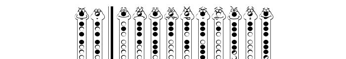 Recorder Faces Font UPPERCASE