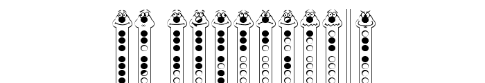 Recorder Faces Font LOWERCASE
