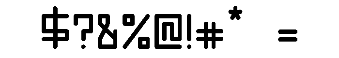Rectand Font OTHER CHARS
