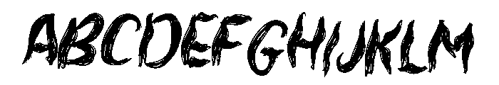 Red Devil Font UPPERCASE