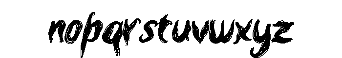 Red Devil Font LOWERCASE