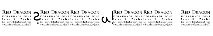 Red Dragon : Francis Dolarhyde Font OTHER CHARS