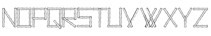 Reed Sticks_PersonalUseOnly Font UPPERCASE
