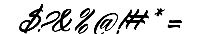 Reflisatta Italic Font OTHER CHARS