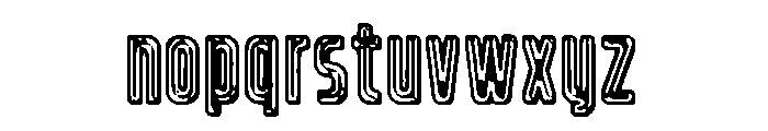 Refrigerator Chrome Font LOWERCASE