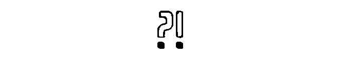 Refrigerator Outline Font OTHER CHARS