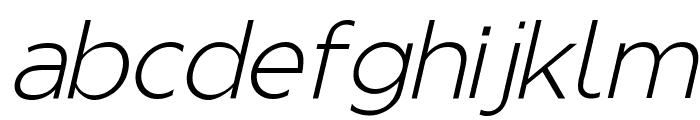 Regencie Light Oblique Font LOWERCASE
