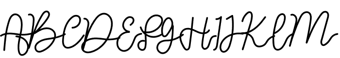 Reggitta Signature Font UPPERCASE