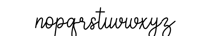 Reggitta Signature Font LOWERCASE