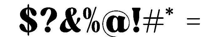 Regina Morise DEMO VERSION Font OTHER CHARS