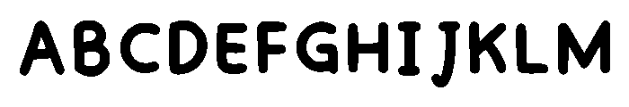 Regine Chubby Font Regular Font UPPERCASE
