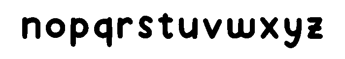 Regine Chubby Font Regular Font LOWERCASE