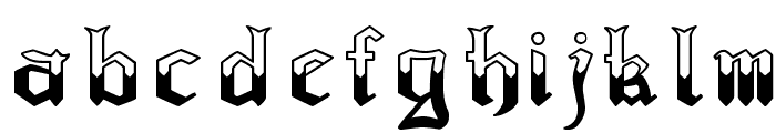 Regothic Font LOWERCASE