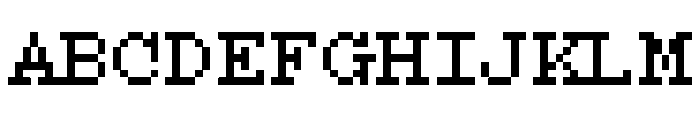 Reindeer Typewriter Regular Font UPPERCASE